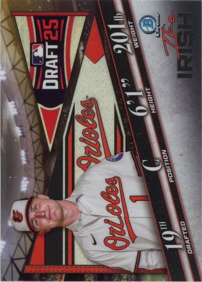 2025 Topps Bowman Draft Draft Night Ike Irish #BDN-6 Baltimore Orioles