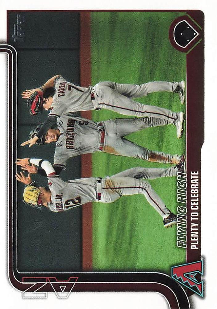 2025 Topps Series 1 Combo Card/Checklist Corbin Carroll Arizona Diamondbacks #297
