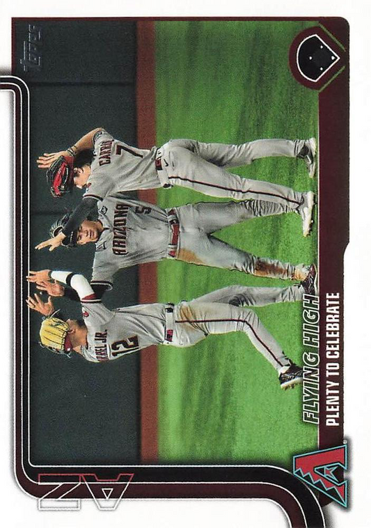 2025 Topps Series 1 Combo Card/Checklist Corbin Carroll Arizona Diamondbacks #297