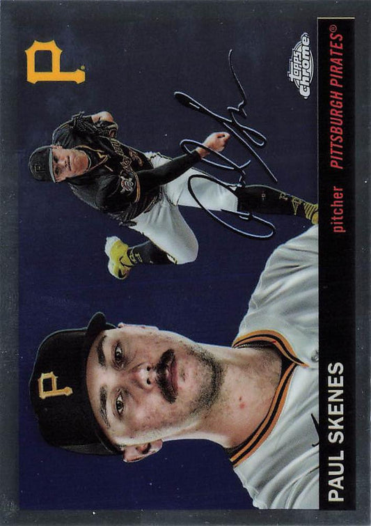 2025 Topps Chrome Platinum Paul Skenes #197 Pittsburgh Pirates