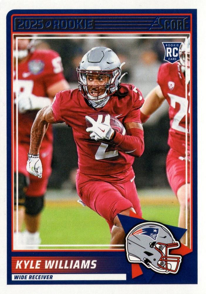 2025 Panini Score Kyle Williams RC #57 New England Patriots