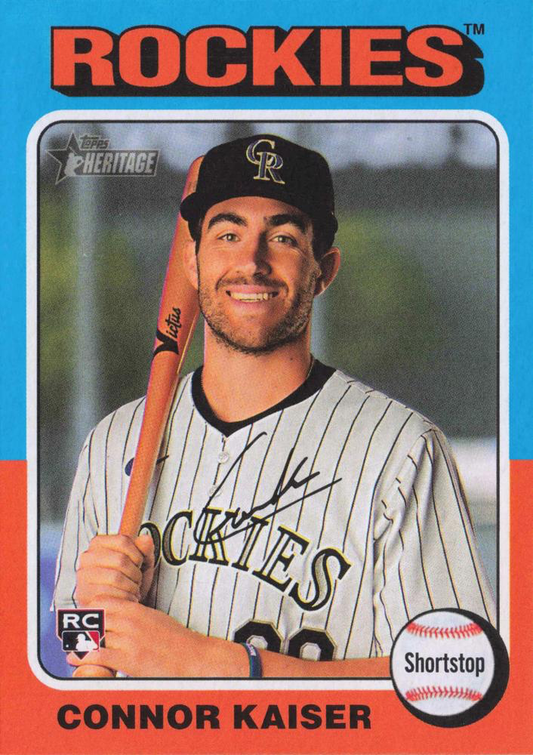 2024 Topps Heritage Connor Kaiser Colorado Rockies RC #700