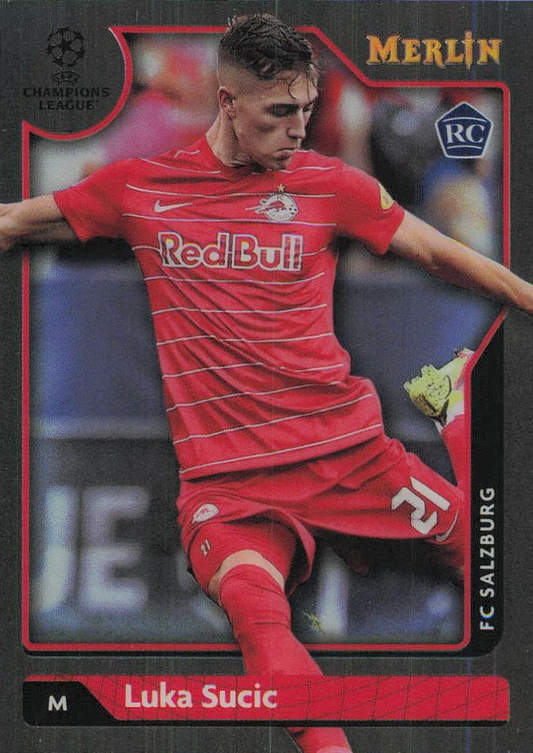 2021 Topps Merlin UEFA Club Competitions Luka Sucic RC #101 FC Red Bull Salzburg