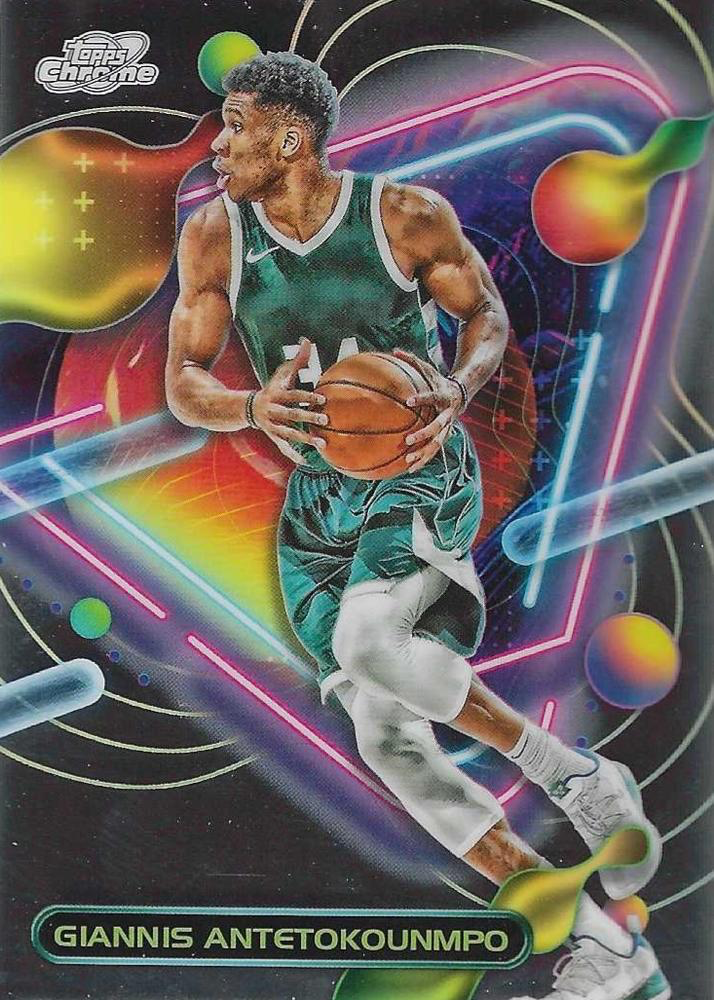 2023 Topps Chrome Cosmic Giannis Antetokounmpo #27 Milwaukee Bucks