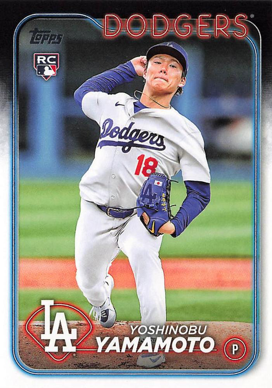 2024 Topps Series 2 Yoshinobu Yamamoto RC #553 Los Angeles Dodgers