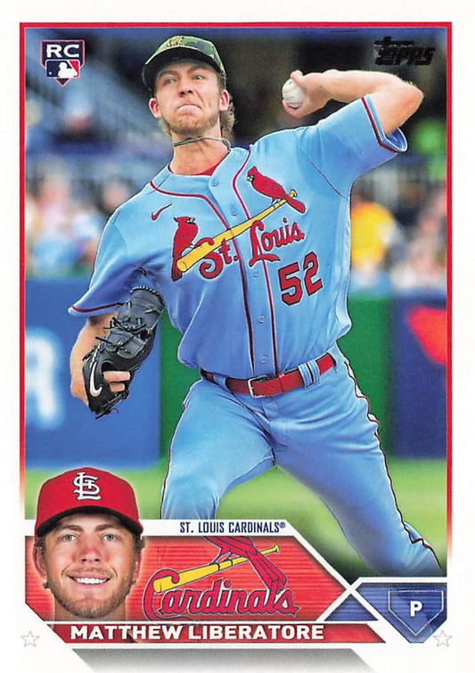 2023 Topps Series 1 Matthew Liberatore RC #52 St. Louis Cardinals