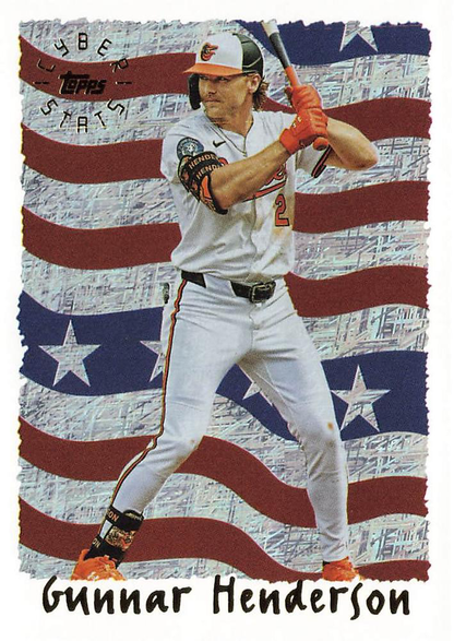 2025 Topps Archives 1995 Topps Cyberstats Gunnar Henderson #95C-14 Baltimore Orioles