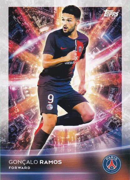 2023 Topps PSG Team Set Light Up Gonçalo Ramos #34 Paris Saint-Germain