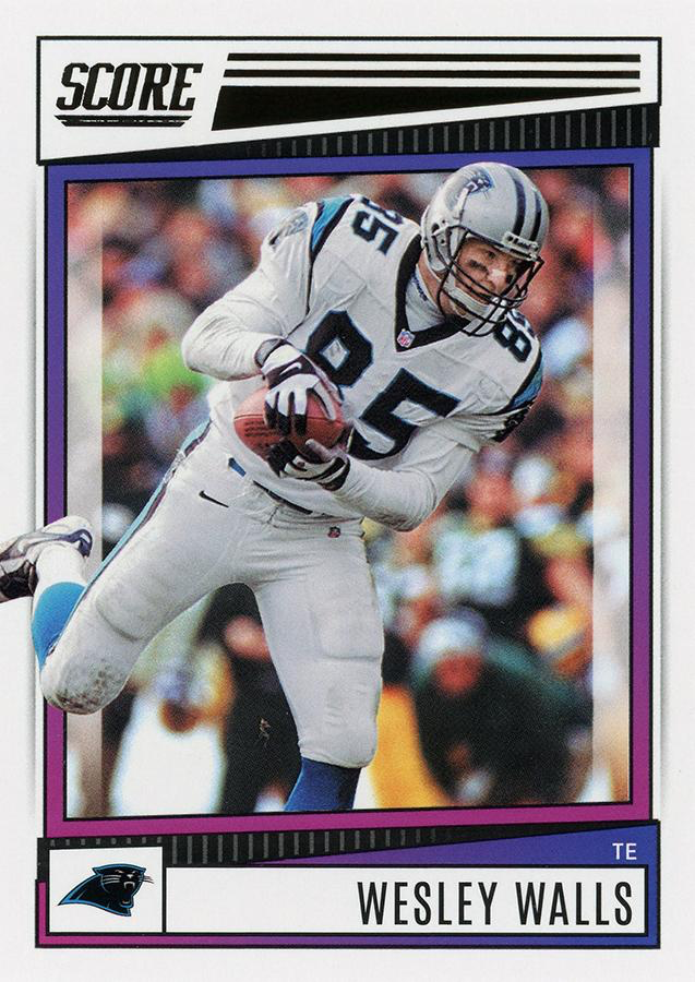 2022 Panini Score Wesley Walls Carolina Panthers #52