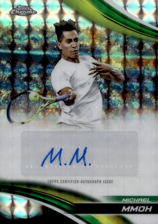 2025 Topps Chrome Tennis Geometric Autograph Michael Mmoh #CA-MMH