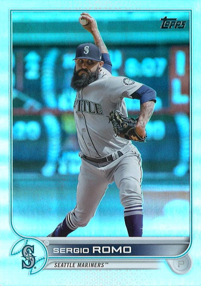 2022 Topps Update sergio romo holo foil #322 seatle mariners