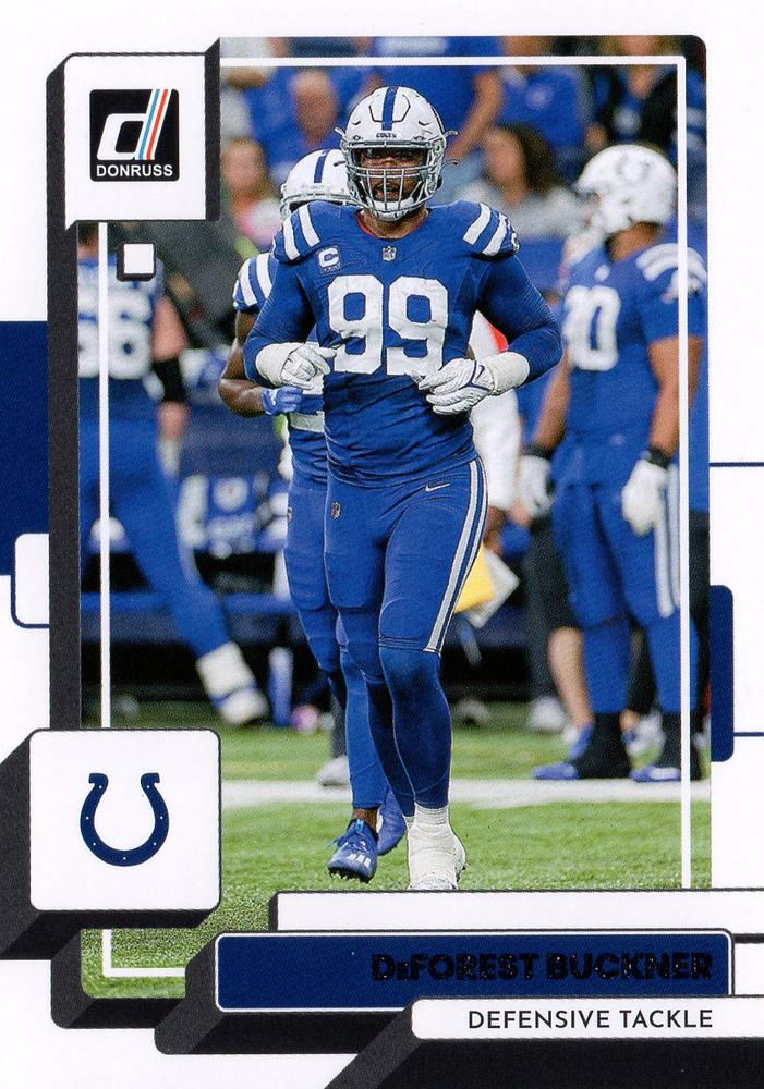 2022 Panini Donruss DeForest Buckner #55 Indianapolis Colts