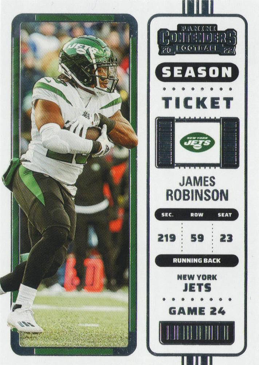 2022 Panini Contenders James Robinson New York Jets #53