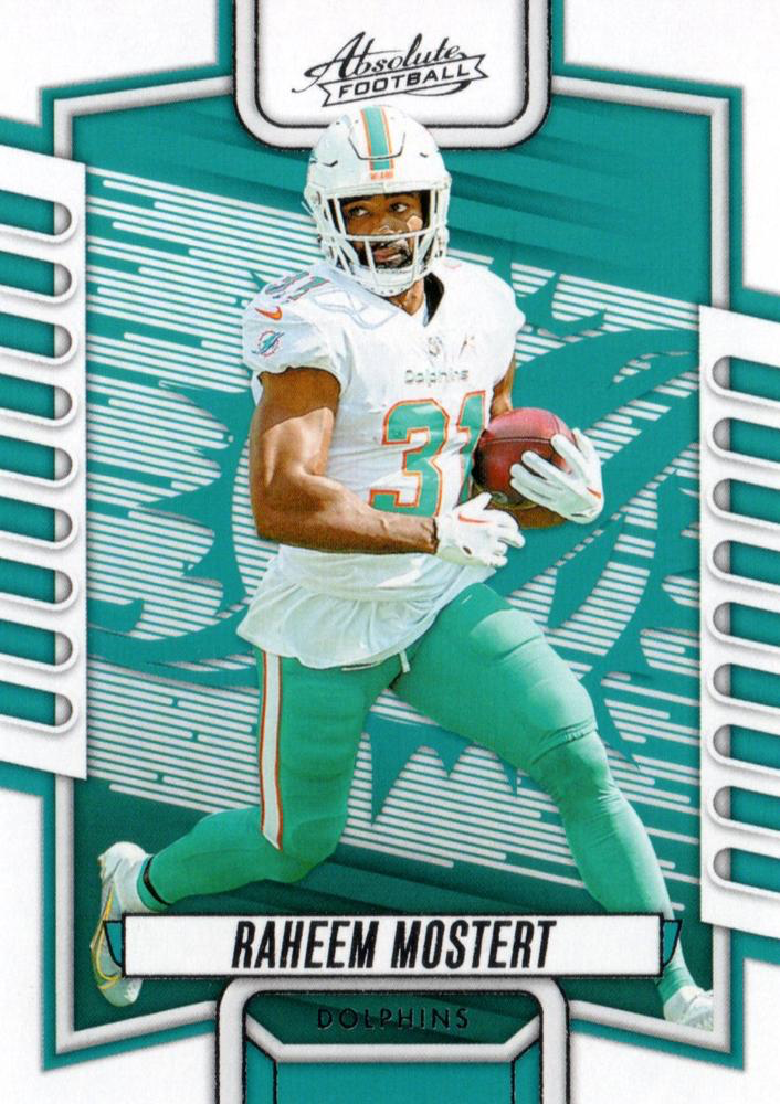 2023 Panini Absolute Raheem Mostert #40 Miami Dolphins