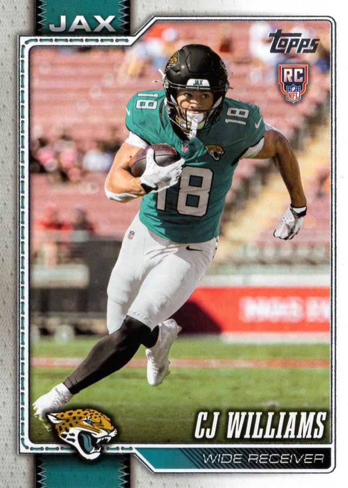 2026 Topps Flagship RC CJ Williams #394 Jacksonville Jaguars