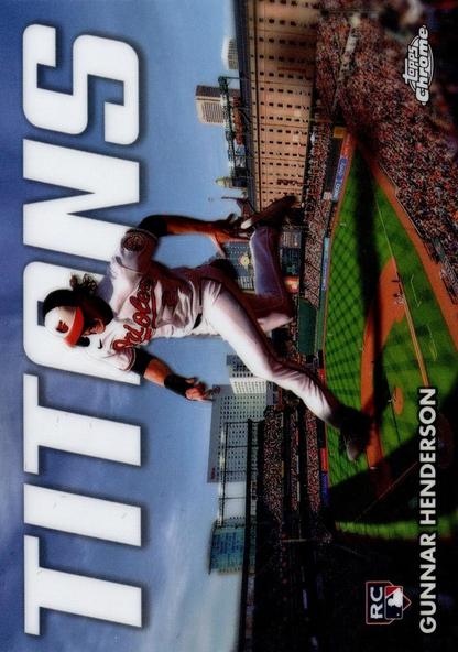 2023 Topps Chrome Update Titans Gunnar Henderson RC #CT-12 Baltimore Orioles
