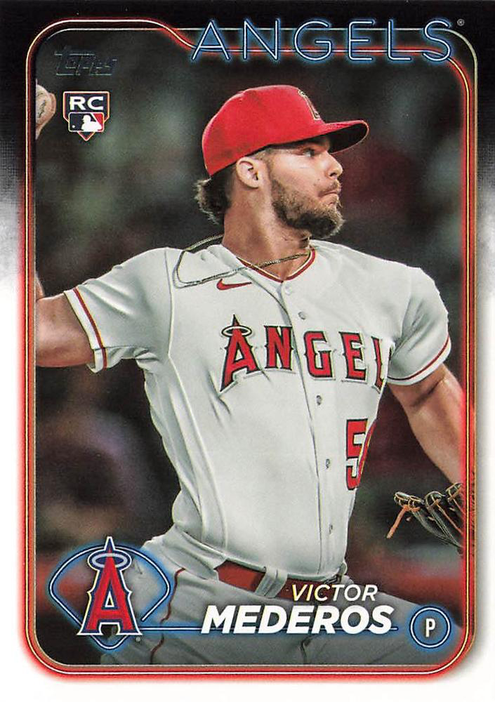 2024 Topps Series 1 Victor Mederos RC Los Angeles Angels #270