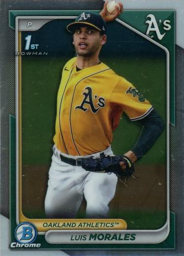 2024 Topps Bowman Chrome Prospects 1ST Luis Morales Oakland Athletics #BCP-157