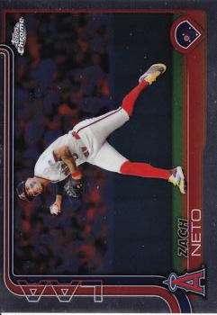 2025 Topps Chrome MLB Zach Neto #211 Los Angeles Angels