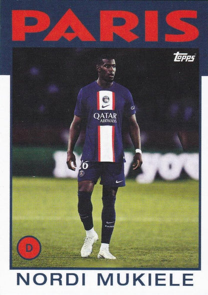 2022 Topps PSG Team Set Nordi Mukiele #39 Paris Saint-Germain