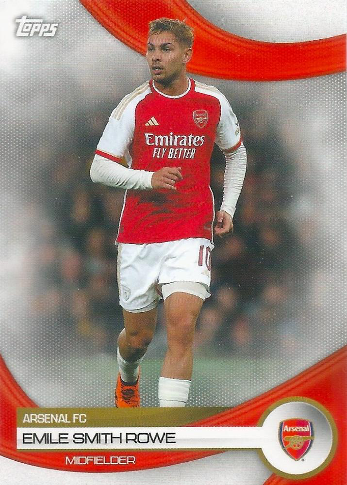 2023 Topps Arsenal Team Set Emile Smith Rowe #18 Arsenal FC