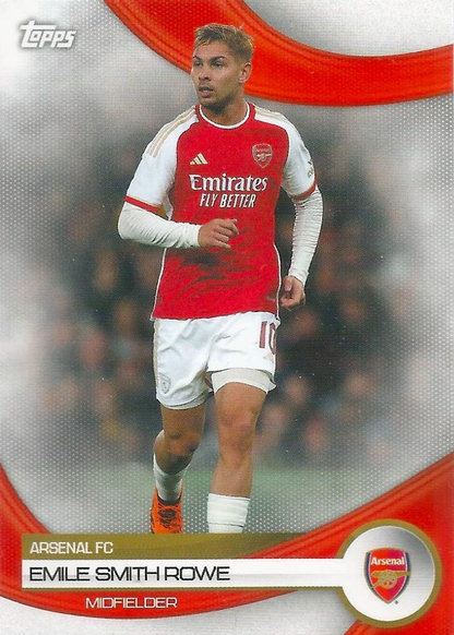 2023 Topps Arsenal Team Set Emile Smith Rowe #18 Arsenal FC