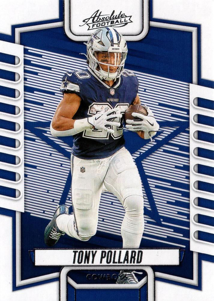 2023 Panini Absolute Tony Pollard #58 Dallas Cowboys