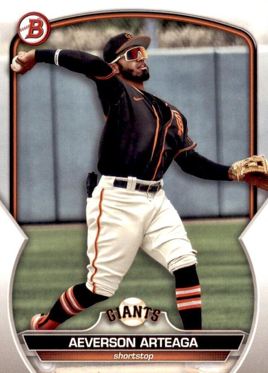 2023 Topps Bowman Paper Prospects Aeverson Arteaga San Francisco Giants #BP-60