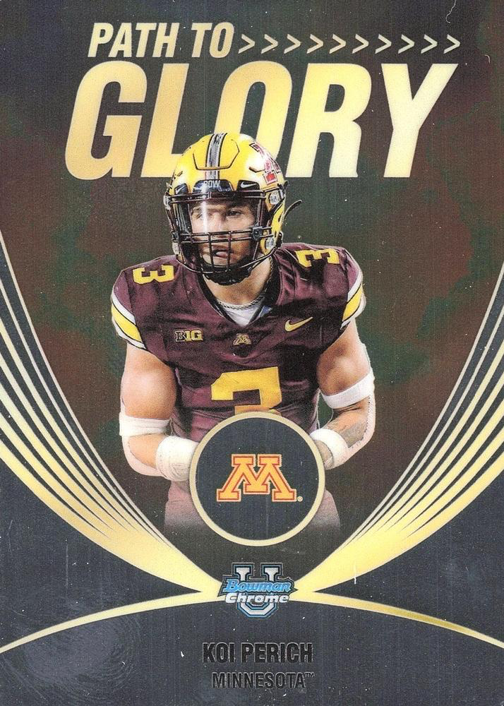 2025 Topps Bowman U Chrome Path to Glory Koi Perich #PG-13 Minnesota Golden Gophers
