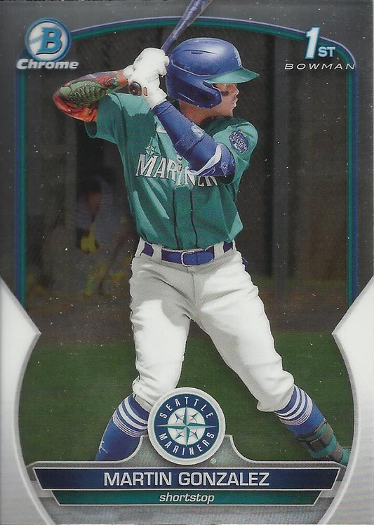 2023 Bowman Chrome Prospects Martin Gonzalez 1st Seattle Mariners #BCP-28