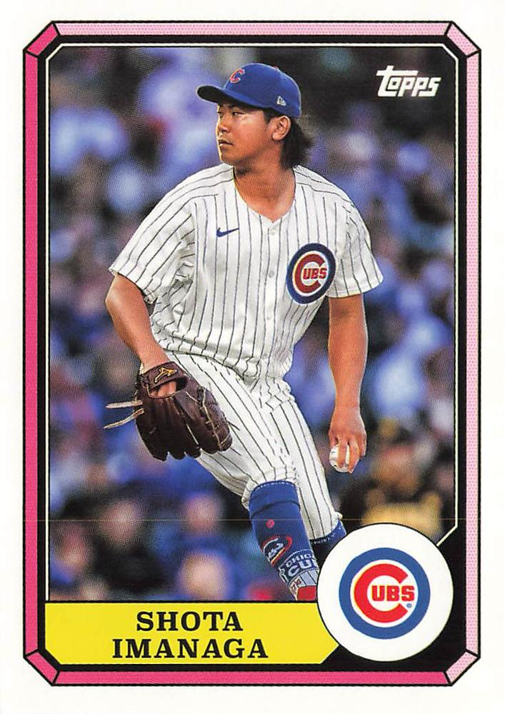 2025 Topps Archives 1987 Topps Boardwalk And Baseball Shota Imanaga #87BB-23 Chicago Cubs