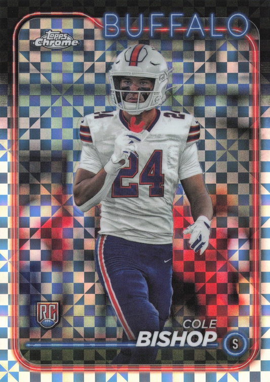 2024 Topps Chrome Football X- Fractor Cole Bishop RC #263 Buffalo Bills
