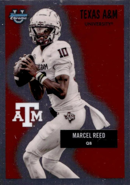 2025 Topps Bowman U Chrome 1955 Marcel Reed #55AV-2 Texas A&M Aggies