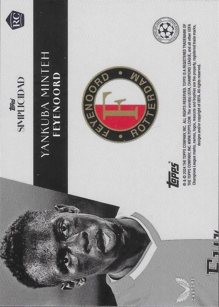 2023 Topps Simplicidad Yankuba Minteh Feyenoord