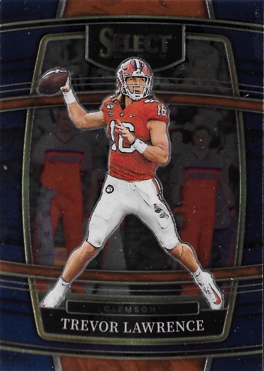 2022 Panini Select Draft Picks Blue Trevor Lawrence #39 Clemson Tigers