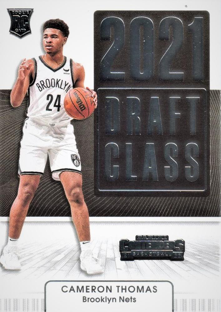 2021 Panini Contenders Draft Class Cameron Thomas #27 Brooklyn Nets