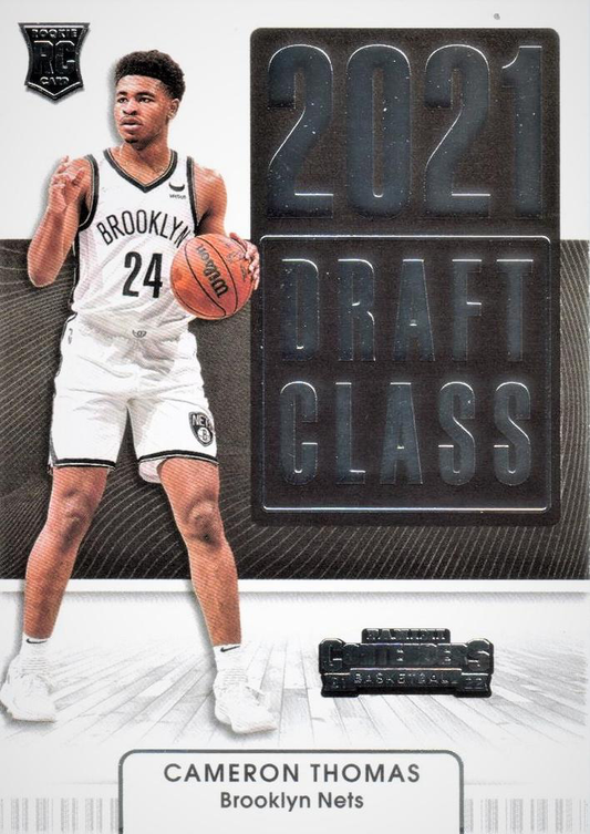2021 Panini Contenders Draft Class Cameron Thomas #27 Brooklyn Nets
