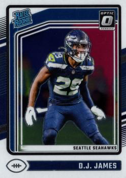 2024 Donruss Optic Football Rated Rookie D.J. James RC Seattle Seahawks #222