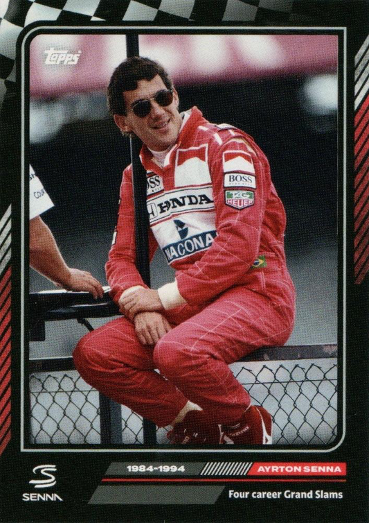 2023 Topps The Story of Senna Ayrton Senna 1984-1994 Four career Grand Slams
