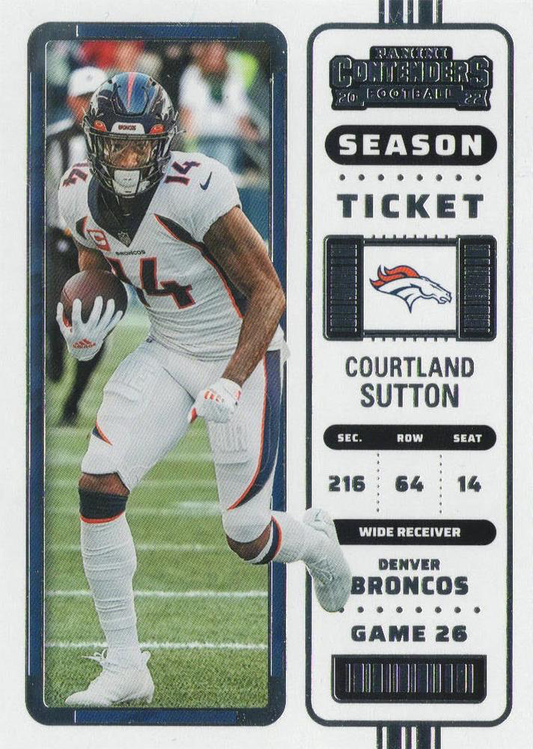 2022 Panini Contenders Courtland Sutton Denver Broncos #32