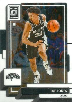 2022 Panini Donruss Optic Tre Jones #199 San Antonio Spurs