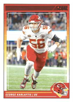 2024 Panini Score Football George Karlaftis Kansas City Chiefs #141