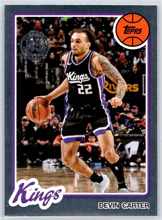 2025 Topps NBA 1980-81 Topps Basketball Devin Carter 80BK-31 Sacramento Kings