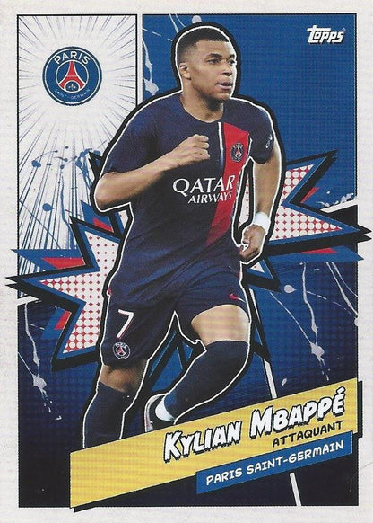 2023 Topps PSG Fan Set Heroes Kylian Mbappé #PSGH-6 Paris Saint-Germain