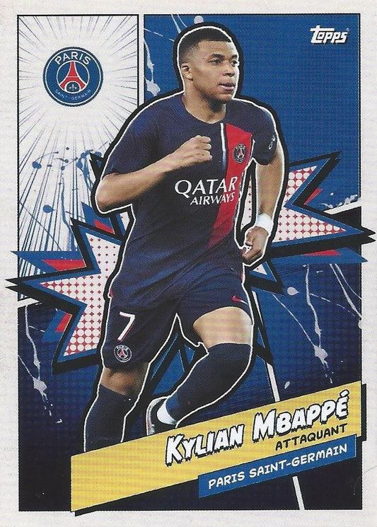 2023 Topps PSG Fan Set Heroes Kylian Mbappé #PSGH-6 Paris Saint-Germain