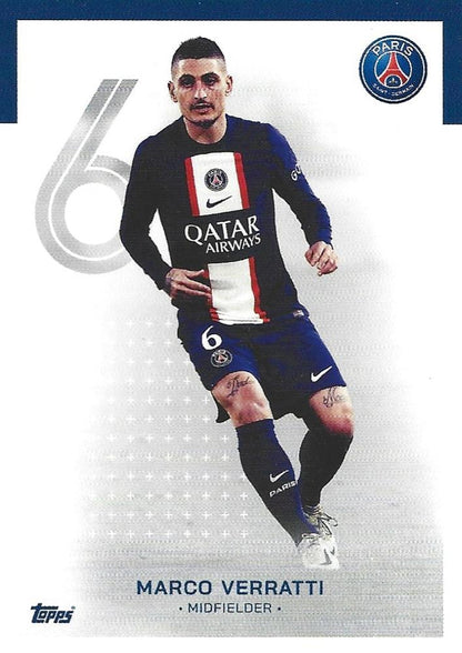 2022 Topps PSG Team Set Marco Verratti #8 Paris Saint-Germain