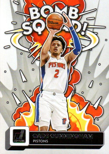 2022 Panini Donruss Bomb Squad Cade Cunningham #9 Detroit Pistons