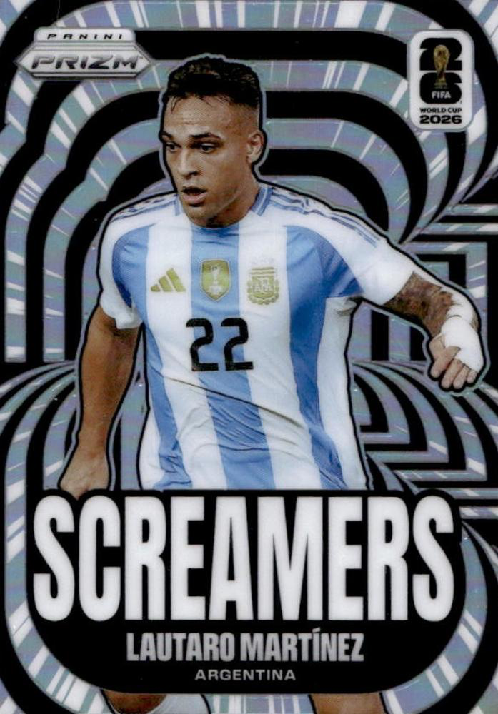 2026 Panini Prizm FIFA World Cup Screamers Silver Lautaro Martinez #6 Argentine