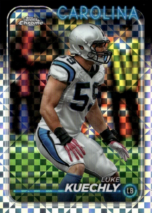 2024 Topps Chrome Football X- Fractor Luke Kuechly #13 Carolina Panthers