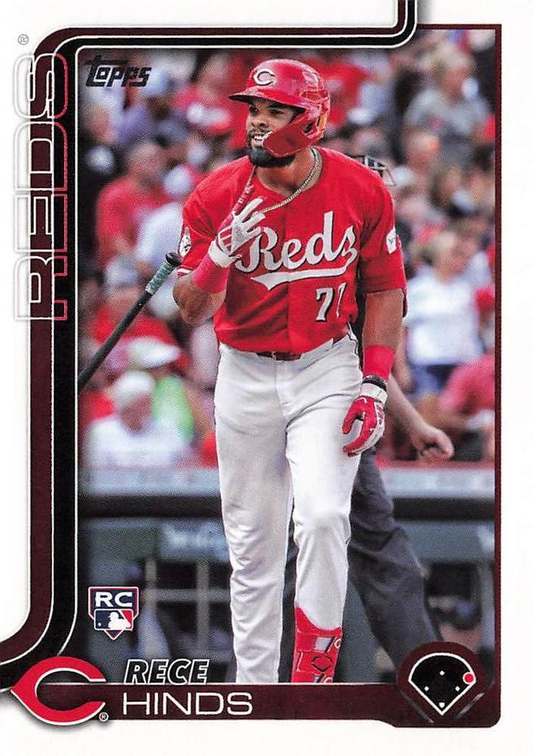2025 Topps Series 1 Rece Hinds RC Cincinnati Reds #217